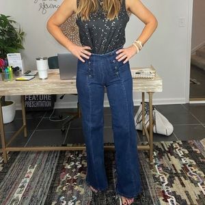 Express wide leg denim